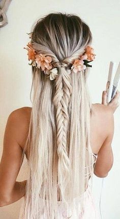 Fishtail Braid Hairstyles, Wedding Braids, Hairstyles Indian, Hairstyles Trendy, Wedding Guest Hairstyles, Fishtail Braid, Trendy Wedding Hairstyles