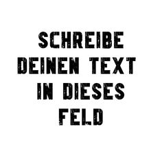 the words schreibe deien text in diess field are black and white