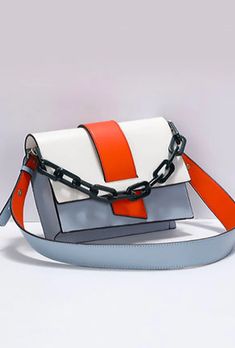 WILLA - TRI COLOR CHAIN HANDLE BAG High Fashion Handbags, Beautiful Handbags, Dress And Heels, Handle Bag, Chain Bags, Beautiful Bags, Beautiful Fashion, Tri Color, Up Styles