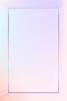 an empty square in the middle of a room with blue and pink squares on it