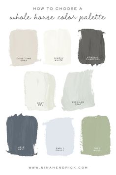 the different shades of paint that are used to create a color scheme for your home