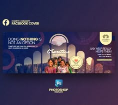 the facebook cover is designed to look like it has an image of three women on it