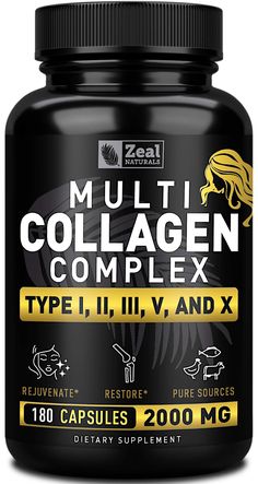 PRICES MAY VARY. Made from Best (or Premium) Sources. Zeal Naturals multi collagen peptides pills are made from the most premium sources available: Grass Fed Gelatin, Pasture Raised Bone Broth Collagen, Wild-Caught Deep Sea Fish collagen, Chicken Collagen and Eggshell Powder from USDA certified chickens. When it comes to collagen supplements, the source of ingredients is everything. Get the most for your money by buying your hydrolyzed collagen capsules.* Rejuvenate Hair Skin and Nails + Joint S Best Collagen Peptides, Eggshell Powder, Collagen Peptides Benefits, Bone Broth Collagen, Collagen Pills, Grass Fed Gelatin, Collagen Hydrolysate, Collagen Protein Powder, Hair Skin And Nails