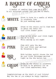 the instructions for how to make a candy bar wedding cake topper with colored candies