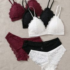 $10 Price Is For One Set Only. Size Small 11" Across Both See Pics Wireless Bra With Removable Pads & Matching Lace Panties. Cute Bra And Under Set, Cute Bras, Lace Lingerie Set, Bra Panty, Lace Lingerie, Wireless Bra, Bra And Panty Sets, One Set, Bras And Panties