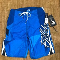 New With Tags Excellent Condition Men’s Billabong Board Shorts Size 29 Casual Swim Trunks For Water Sports, Surf Style Outfits, Surfer Boy Outfits, Board Shorts Men's, Surf Style Men, Surfer Boy, Billabong Shorts, Blue Yellow Grey, Surfer Magazine