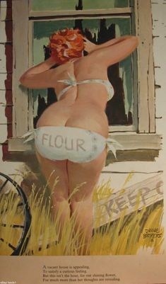 a painting of a woman in a bathing suit with her back turned to the camera