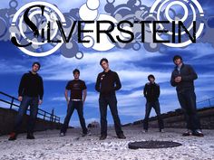 five men standing in front of a blue sky with the words silverstenn on it