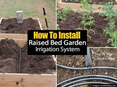 how to install raised bed garden irrigation system