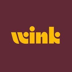 an orange and yellow logo on a maroon background