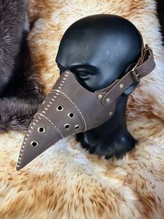 Leather Steampunk Plague Face Mask. This mask has been made with Brown leather. Antique brass hardware. Materials Used: 1.8-2mm Leather Wax Thread Rivets Buckle Eyelets Size - adjustable All Hand stitched. Please message us with any questions! Happy Shopping! Face Mask Costume, Hardware Materials, Plague Doctor Mask, Doctor Mask, Mask Costume, Plague Doctor, Antique Brass Hardware, Costume Mask, Red Outfit