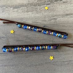 Beaded bobby pins are the perfect hair accessory! Blue Swarowski and purple/blue glass beads complemented with smaller gold beads. Secured with nylon thread to a black bobby pin. These larger bobby pins make a unique gift or bridal accessory. Made with love for superior durability for everyday wear.  2 3/4 inches long. Gemstone Hairpins: https://www.etsy.com/shop/BriteComet?ref=seller-platform-mcnav§ion_id=24822473 Pearl Hairpins: https://www.etsy.com/shop/BriteComet?ref=seller-platform-mcnav§io Beaded Bobby Pins, Beaded Hair Accessories, Bead Hair Accessories, Bobby Pin Hairstyles, Beaded Hair, Bridal Accessory, Pearl Hair Pins, Swarovski Beads, Hair Accessories Gift