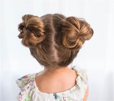 Messy pigtails hairstyle for kids Morning Hair, Ladies Hair, Easy Hairstyles For School, Cute Simple Hairstyles, Hairstyles Bun, Hairstyles For, Pigtail Hairstyles, Hairstyles Summer, Back To School Hairstyles