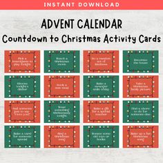 the printable christmas activity cards for kids to use on their own phone or tablet