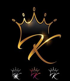 the letter k with a crown on it