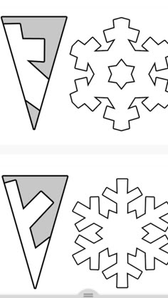 an image of snowflakes that are cut out from paper