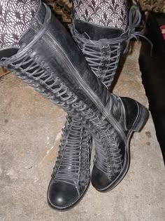 Black Leather Grunge Lace-up Boots, Gothic Leather Lace-up Boots For Streetwear, Gothic Leather Lace-up Heeled Boots, Gothic Lace-up Leather Platform Boots, Ann Demeulemeester Shoes, Anne Demeulemeester, Anne Demeulemeester Boots, Ann Demeulemeester Boots, Ann Demeulemeester Combat Boots