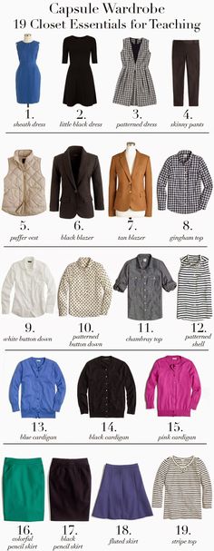 I have been desiring a more simple wardrobe for a while, but can I just say that this was way harder than I ever expected & I can't pinkie promise that my selections are 100% in stone. HOWEVER, this i Business Capsule Wardrobe, Teacher Capsule Wardrobe, Teacher Wardrobe, Sophisticated Fashion, Teaching Outfits, Simple Wardrobe, Teacher Style, Work Wardrobe, Work Attire