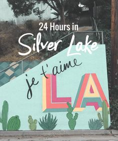 a sign that says 24 hours in silver lake, it's named ela