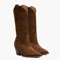 Brown Calf Boots, Suede Boots Outfit, Rodeo Boots, Suede Cowboy Boots, Western Pattern, Thursday Boots, Brown Accessories, Western Rodeo, Boot Companies