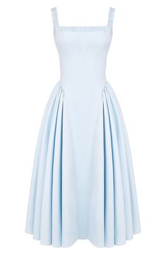 HOUSE OF CB Dorothy B Pima Cotton Blend Cocktail Midi Dress | Nordstrom Cinderella Inspired Dress, Simple Midi Dress, Blended Cocktail, Pretty Party Dresses, Cocktail Midi Dress, Vietnam Dress, Midi Sundress, Normal Clothes, Bandage Dress Bodycon