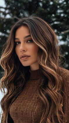 🎭 Modern Fire Engine Raven brown winter hair Inspiration Styling Guide, Sleek Hairstyles, Hair Goals, Hair Inspo, Hair Inspiration, Style Guides