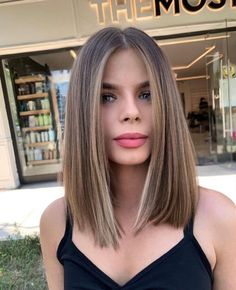 Very Long Bob, Sleek Short Hair, Bronde Hair, Long Bob Haircuts, Haircuts For Medium Hair, Haircuts Straight Hair, Long Bob Hairstyles, Medium Hair Cuts