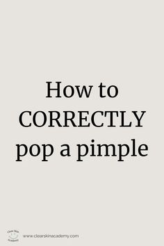 Learn how to correctly pop a pimple without damaging your skin. This is a safe and natural way to handle acne prone skin for glowing skin! This guide fits perfectly into your clear skin natural journey and complements your skincare morning routine. Click to read more!