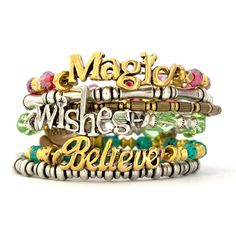 Your WDW Store - Disney Alex and Ani Charm Bracelet - Wishes Wrap - Silver & Green Magic Wrap, Silver Jewelry Cleaner, Disney Designs, Beaded Wrap Bracelets, Disney Jewelry, Disney Stuff, Beaded Wraps