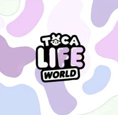 the logo for taca life world on a camouflage background