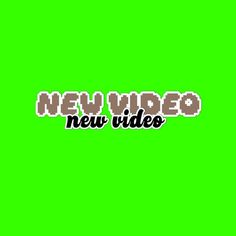 the new video logo on a green background