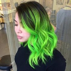 Kailany marii 甲斐 Bright Green Hair, Pink Blonde Hair, Bright Hair Colors, Spring Hair Color, Bright Hair, Hair Color For Women