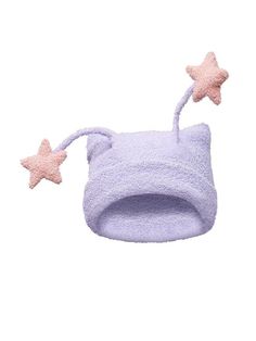 The price is for a hat only, others are not included. Garment Size Size Free Size Head Circumference 60 Fairy Star, Silly Clothes, Funky Hats, Purple Knit, Pink Cat, Cute Hats, Cool Hats, Kawaii Clothes, Knitted Hat