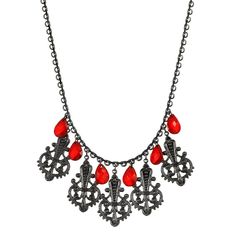 Be the belle of the ball while wearing this stunning red drop necklace from 1928. Tone is set with a resplendent group of crystals in all hues of ruby red for a look that's sure to catch some attention. Be the belle of the ball while wearing this stunning red drop necklace from 1928. Tone is set with a resplendent group of crystals in all hues of ruby red for a look that's sure to catch some attention. NECKLACE DETAILS Length: 16 in. with 3-in. extender Clasp: lobster-claw Metal: alloy Plating: Diy Statement Necklace, Kohls Jewelry, Street Style Winter, Necklace Online, Drop Necklace, Ruby Red, Lobster Claw, Womens Jewelry Necklace, Diamond Necklace