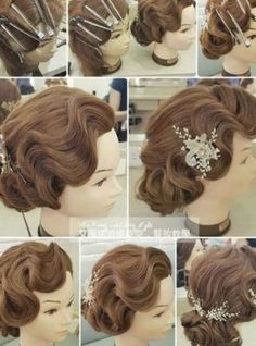 Cabelo Pin Up, Hair Arrange, Hairstyles Updo, Wedding Hairstyles Half Up Half Down