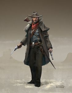 Western Character Design, Western Gunslinger Art, Steampunk Character, Character Design Tips, Steampunk Characters, Weird West, Western Artwork, Far West, West Art