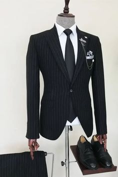 Striped Two Piece, Bespoke Suit, Tuxedo Wedding