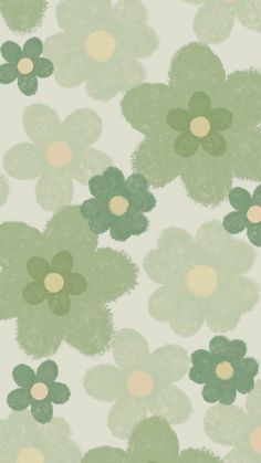 an image of green flowers on white background