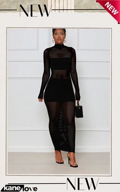 Women's Sexy Solid Mesh Patchwork Long Sleeve Dress Long Sleeve Dress Design, Sleeve Dress Design, Dresses Maxi, Dress Design, Maxi Dresses, Women's Fashion Dresses, Sleeve Dress, Dresses With Sleeves, Fashion Dresses