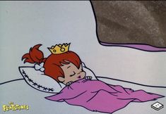 Sleepy Mood, Sleep Cartoon, Pebbles Flintstone, Sleepy Girl, Scorpio Season, Slaap Lekker, The Flintstones