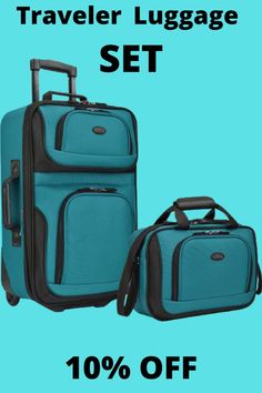 Go anywhere with the Rio 2-Piece Expandable Carry-On Luggage Set by U.S. Traveler. This luggage set is made of luxurious superior 1200 Denier rigid polyester. The thick EVA padding protects your belongings. #luggagebag #luggage #travelbag #travel #luggagecover #luggagetag #travelluggage #travelbags #luggages #tastravel #backpack #travelling #bag #fashion #luggagemurah #travelgram #taskoper #bags #luggagebags #suitcases #travelblogger #shopping #suitcase #passportcase #tempatlaptop #traveler Travelling Bag, Rio 2, Passport Case, Luggage Cover, Luggage Sets, Carry On Luggage, Suitcases, Bag Fashion, Luggage Tags