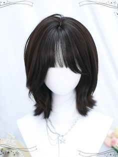 This price is for a wig only, others are not included.   	 		 			Size 			Free Size 		 		 			Hair Length 			30-35 Short Haircuts For Long Hair, Short Haircuts For Flat Straight Hair, Layered Korean Haircut, Medium Curled Hair, Wolfcut Wig, Witch Hair Styles, Wide Face Hairstyles, Shoulder Length Wolf Cut With Bangs, Shoulder Hair With Bangs