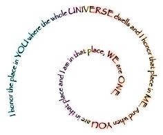 an image of a spiral with words written in the middle and on it's sides