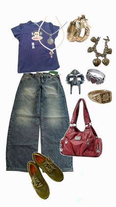 Thrifting Outfits Ideas, 2000s Clothes, Street Style Grunge, Cool Fits, Swaggy Outfits, Cool Street Fashion, Lookbook Outfits, Teen Fashion Outfits, Dream Clothes