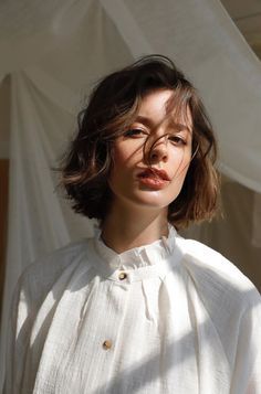 Grunge Hair, Portrait Inspiration, Girl Face, Aesthetic Girl, White Shirt