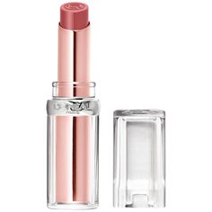 Take your lips to paradise with L'Oreal Paris Glow Paradise Balm-in-Lipstick! A flush of peach lip color to enhance natural lip color. Cushiony balm effortlessly glides across lips and melts on contact to instantly nurture and hydrate lips. Instantly lips feel softer, suppler and look so healthy they glow for a visibly fresher overall complexion. After 4 weeks, bare lips feel smooth, comfortable, nourished, and appear healthier. Formula with 92% natural origin ingredients and pomegranate extract Pink Lip Color, Lip Color Lipstick, Peach Lips, Lip Color Makeup, Bare Lip, Natural Lip Colors, Lip Hydration, Be Natural, Natural Lips