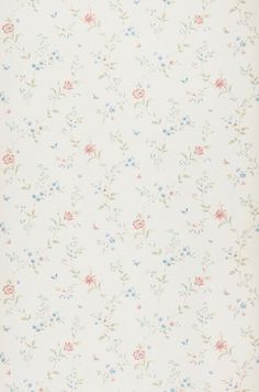 an old wallpaper with small flowers on it