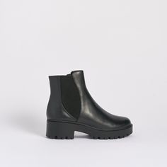 Material: Brushed Calf Color: Black Style: Boot Heel: 25mm (1") Made in Italy