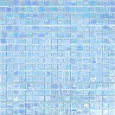 a blue glass mosaic tile pattern