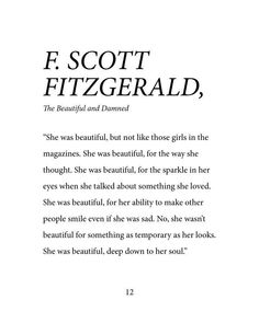 the title page for f scott fitzgerald's novel